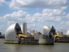 The Thames Barrier close up