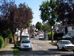 The suburbs of the borough of Brent