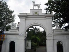 Entrance to Bourne Hall Park
